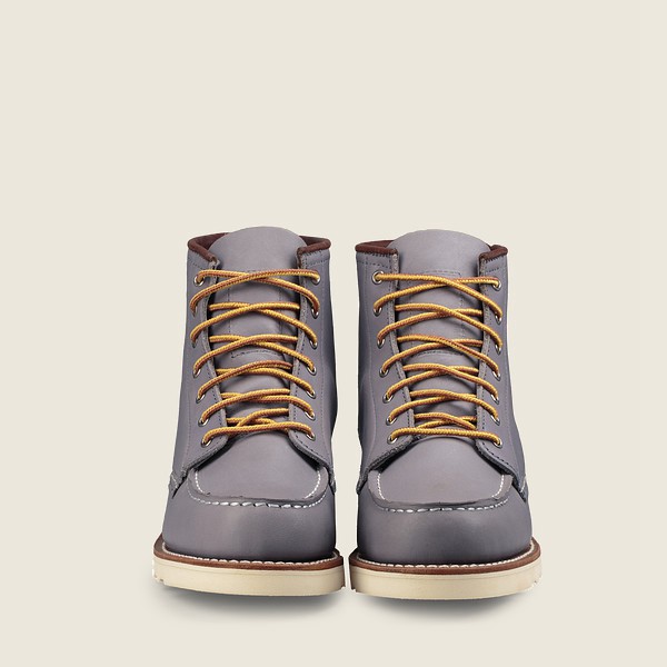 Red Wing Heritage Bot Bayan - 6-Inch Classic Moc – Short Boundary Deri - Gri - 84KLTXNDQ